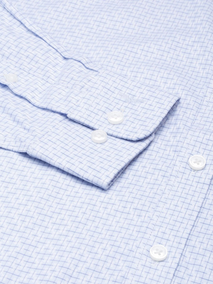 Park Avenue Men Grid Tattersall Checked Pure Cotton Formal Shirt