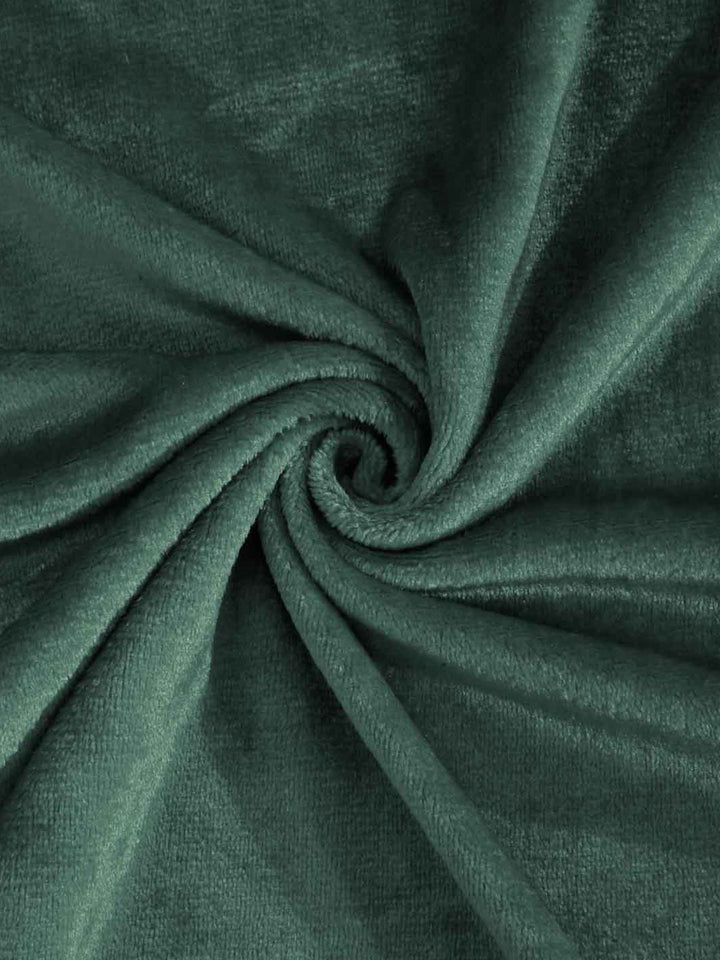 Myntra Elegant Homes Green Wool 300 TC Fitted King Bedsheet & 2 Pillow Covers-225X150 cm
