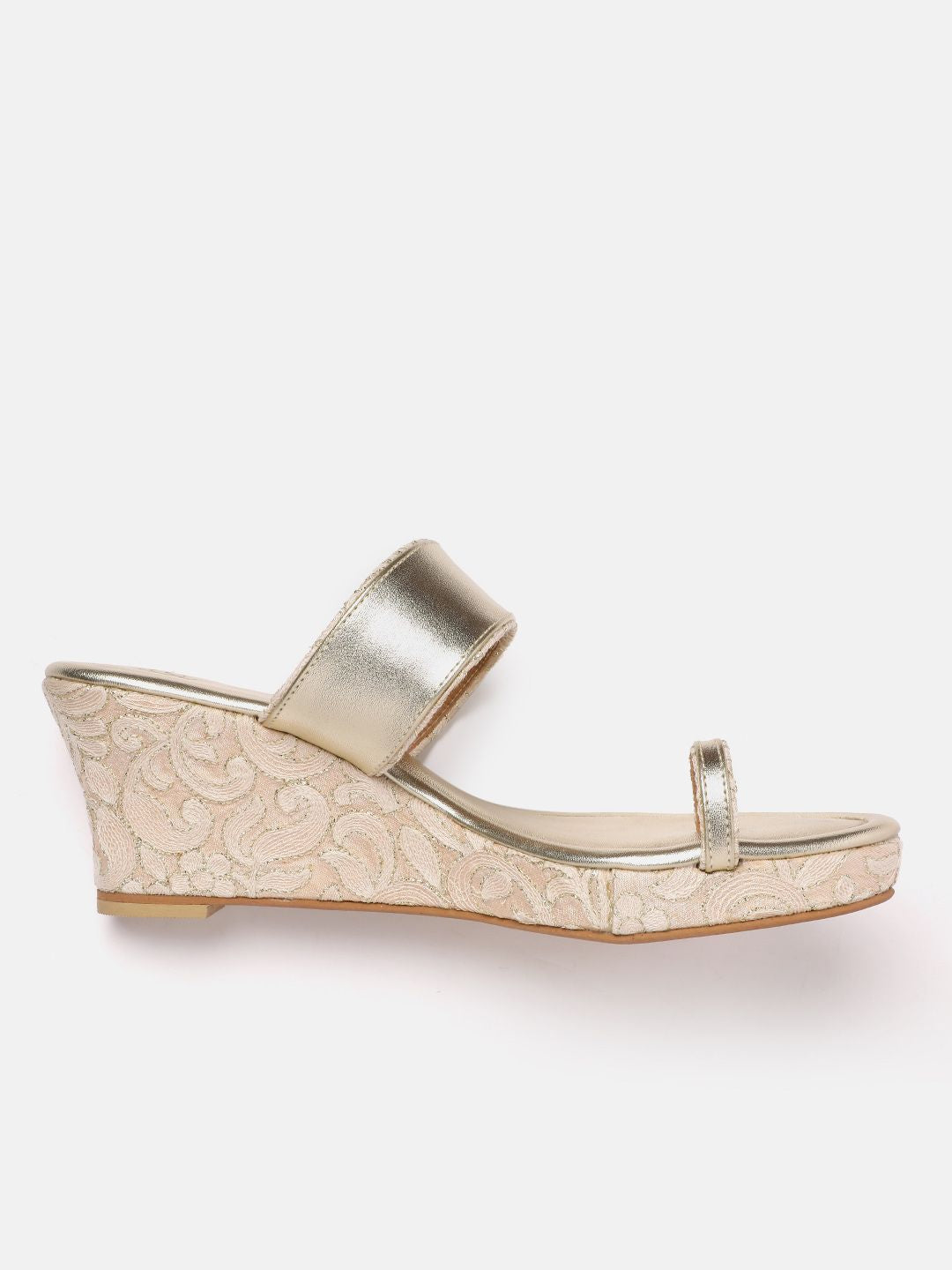 House of Pataudi Ethnic Wedge Heels