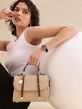 all about you Textured Structured Handheld Bag