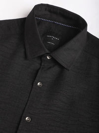 VASTRADO Men Classic Spread Collar Solid Cotton Slim Fit Casual Shirt