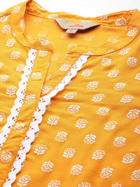 Anouk Ethnic Motifs Print Kurta with Trousers & Dupatta
