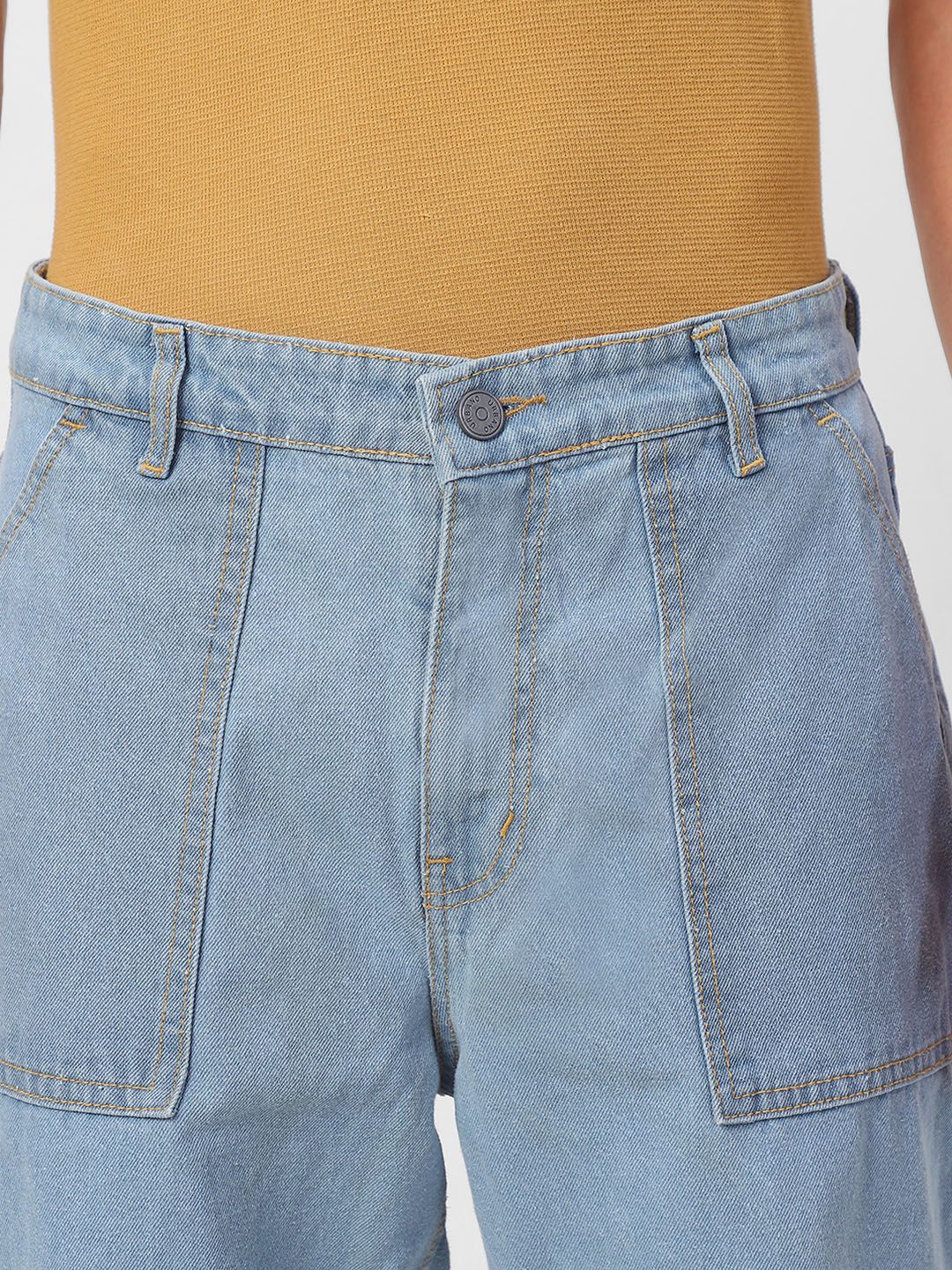 Urbano Fashion Men Loose Baggy Fit Carpenter Cargo Jeans