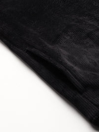 DressBerry Corduroy Hooded Bomber Jacket