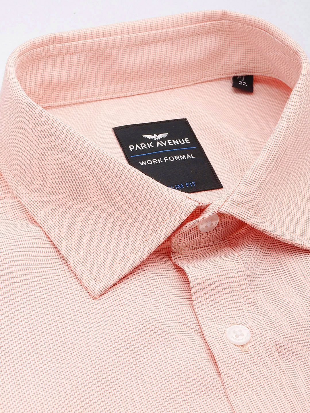Park Avenue Self-Design Slim Fit Formal Shirt