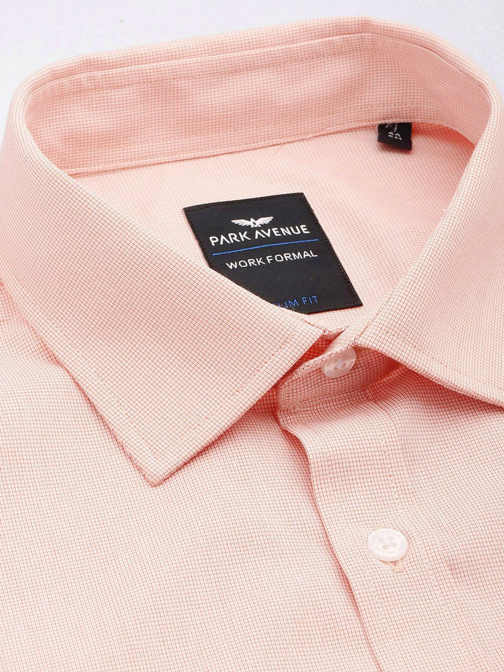 Park Avenue Self-Design Slim Fit Formal Shirt