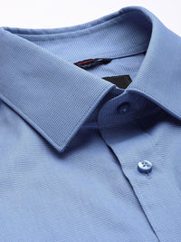 Raymond Slim Fit Textured Pure Cotton Formal Shirt