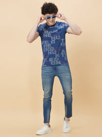 Being Human Typography Printed Round Neck Short Sleeves T-shirt