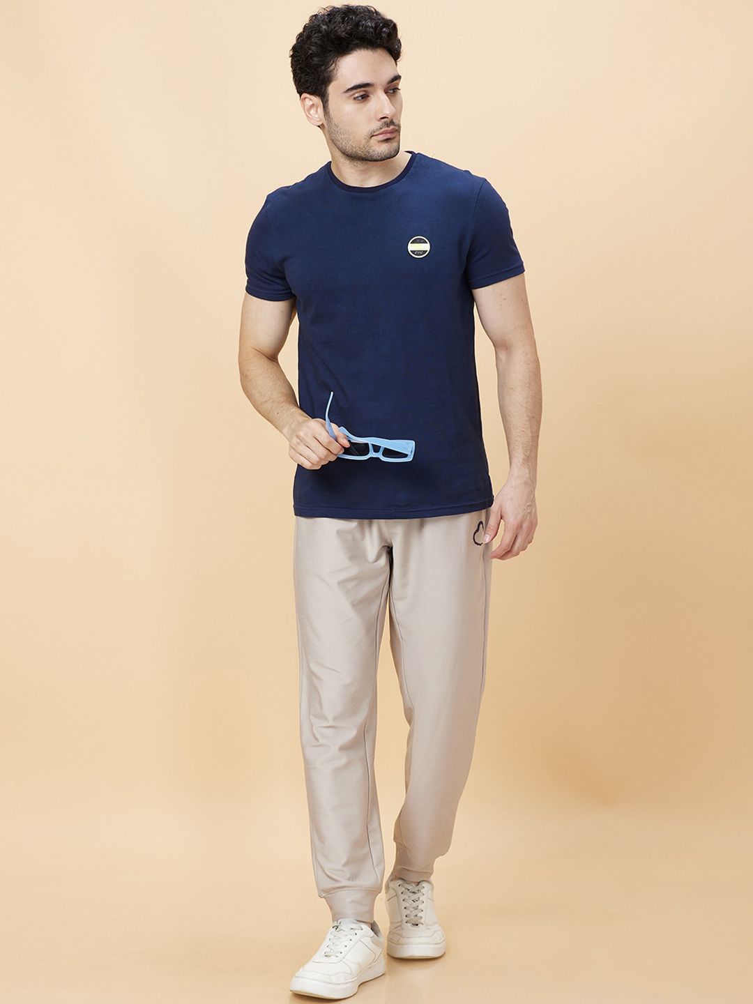 Being Human Men Brand Name Logo Printed Mid-Rise Joggers