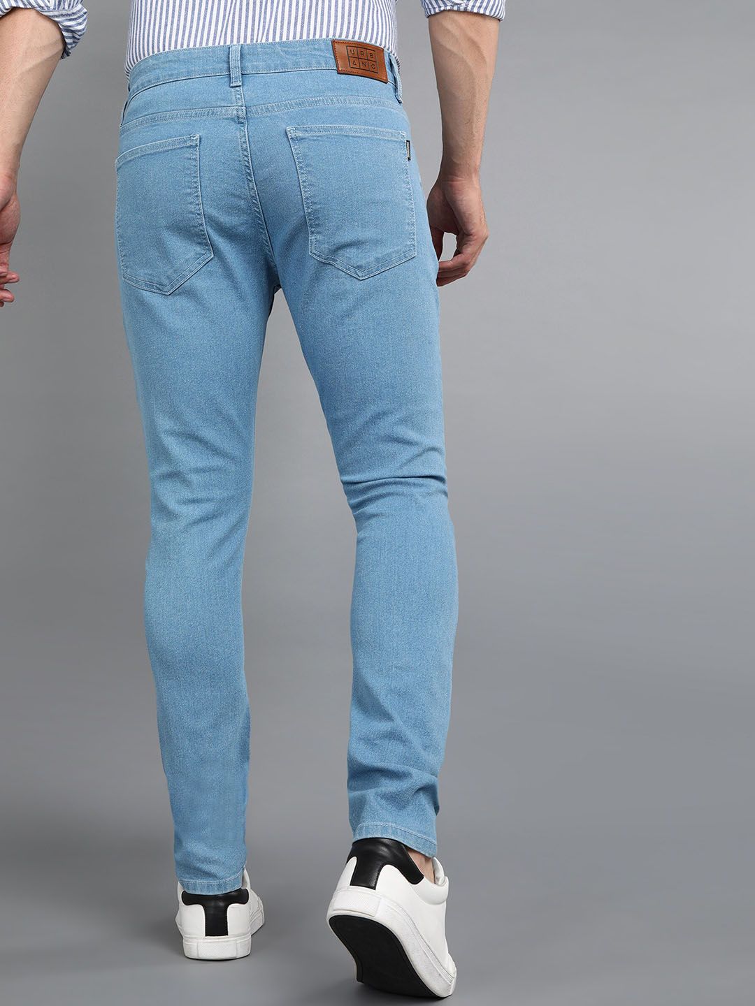 Urbano Fashion Men Mid Rise Washed Stretchable Jeans