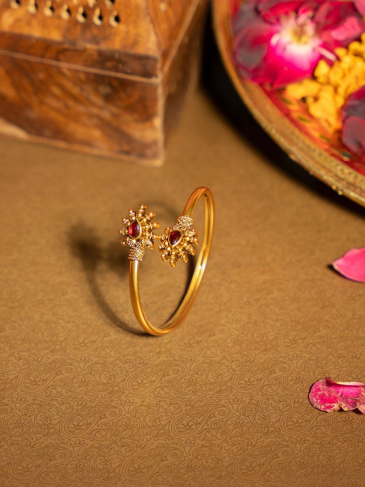 PANASH Wanita Loyang Bersalut Emas Gelang Gaya Bangle