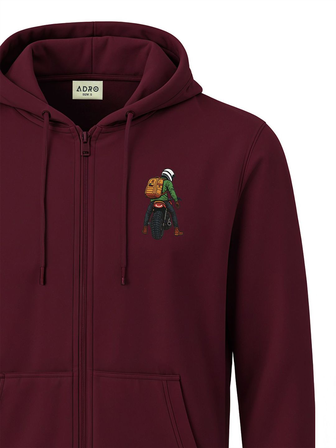 ADRO Men Printed Hooded Sweatshirt