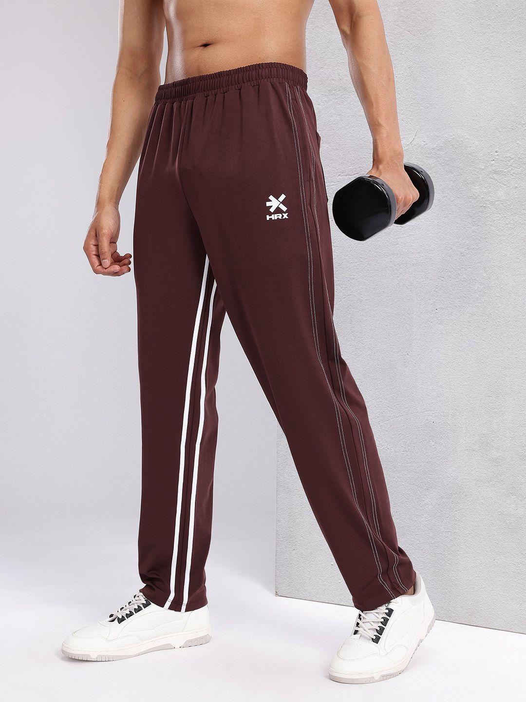 HRX by Hrithik Roshan Men Striped Detail Training Track Pants