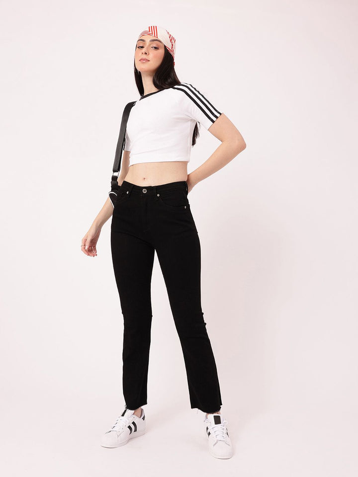 DressBerry Women Modern Cool Stretchable Frayed Jeans