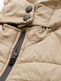 The Indian Garage Co Men Zip- Front Puffer Jacket with Detachable Hood