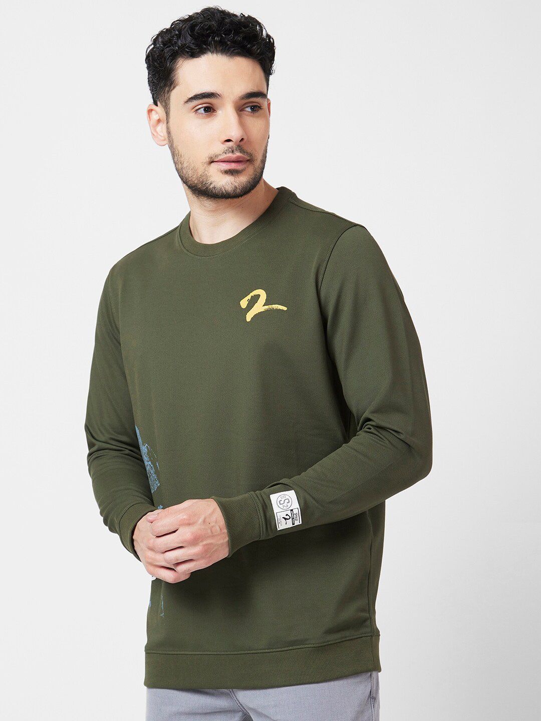 SPYKAR Round Neck Sweatshirt