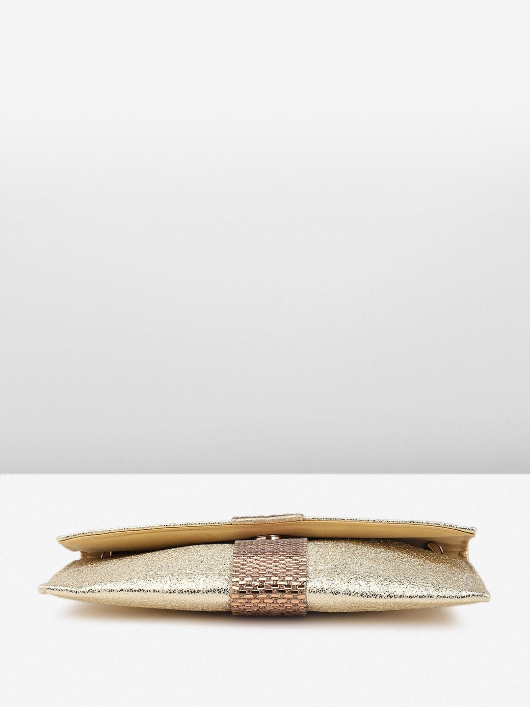 Anouk Abstract Textured Embellished Envelope Clutch