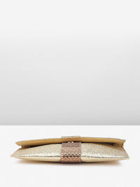 Anouk Abstract Textured Embellished Envelope Clutch