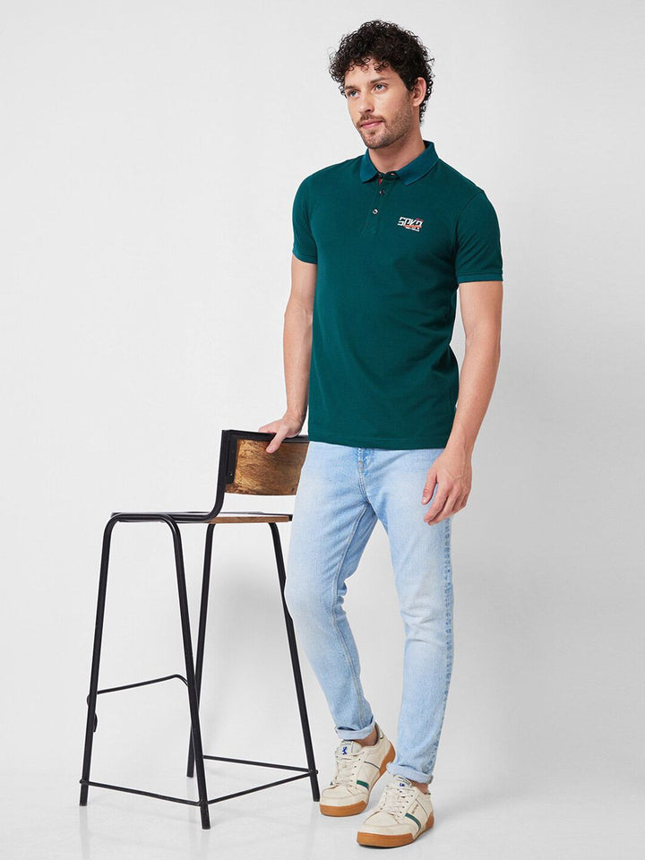 SPYKAR Polo Collar Slim Fit T-shirt