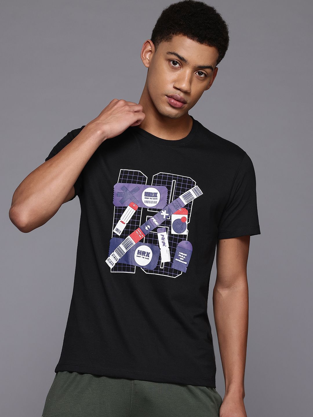 HRX by Hrithik Roshan Men Printed Lifestyle T-shirt