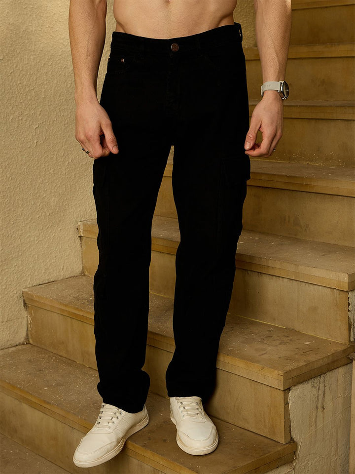 DENNISON Korean Baggy Fit Cargo Jeans