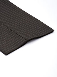 Park Avenue Men Checked Super Slim Fit Formal Trousers