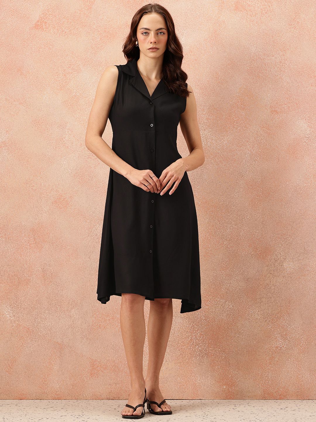 all about you Notched Lapel Collar Button-Down Blazer Dress