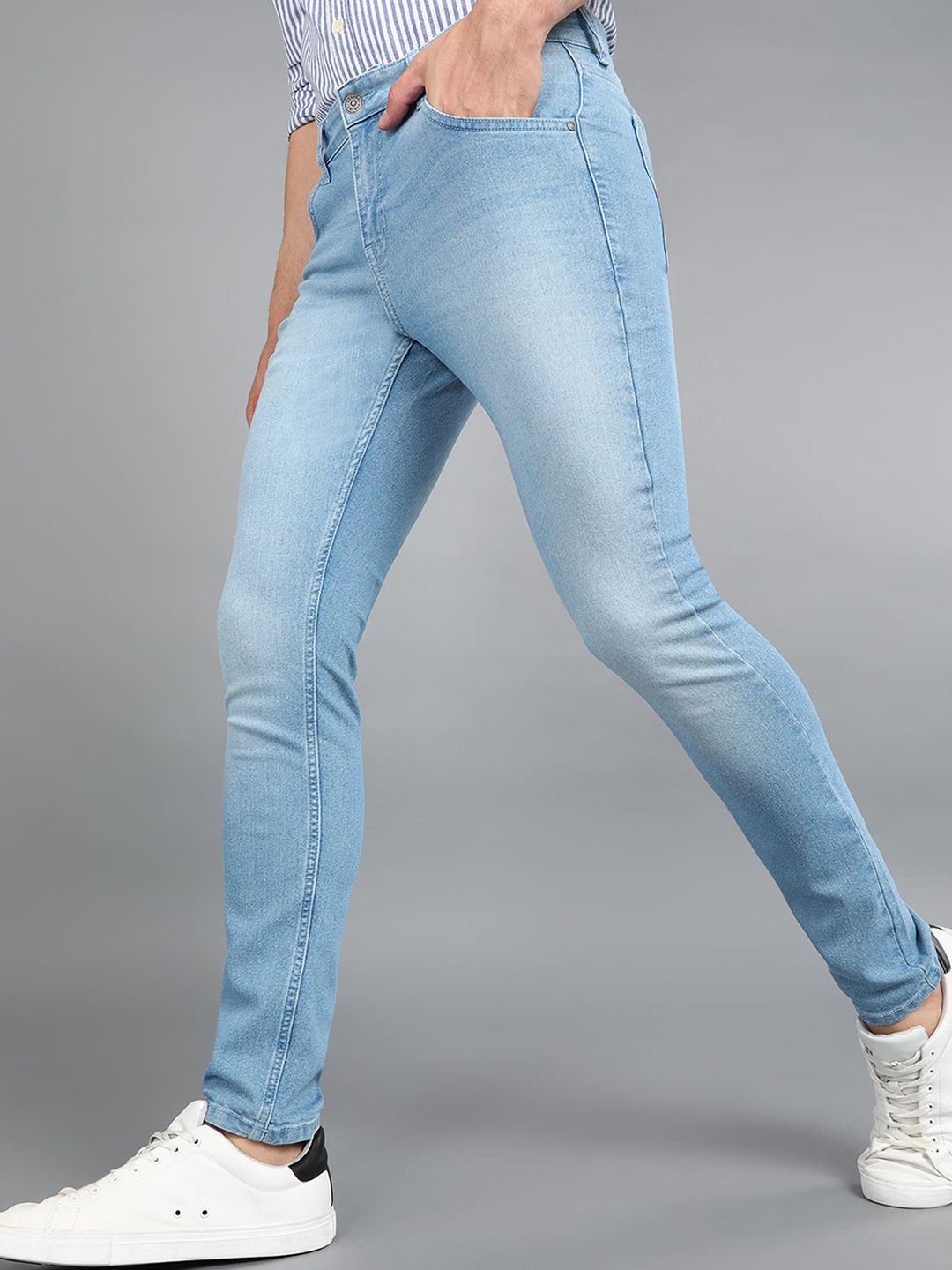 Urbano Fashion Men Light Fade Stretchable Jeans