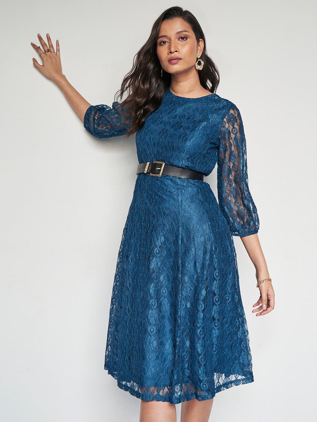 AND Self Design A-Line Dress