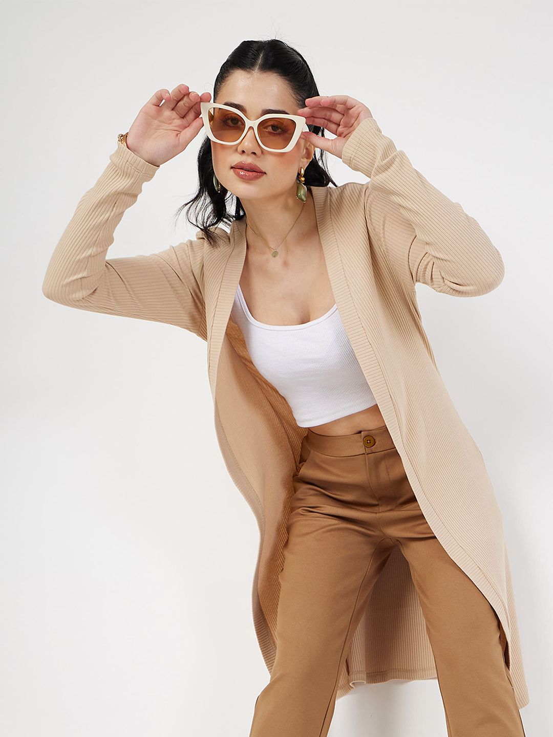 SASSAFRAS Open Front Longline Shrug