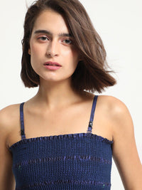 RAREISM Pure Cotton Tropical Print Tube Dress
