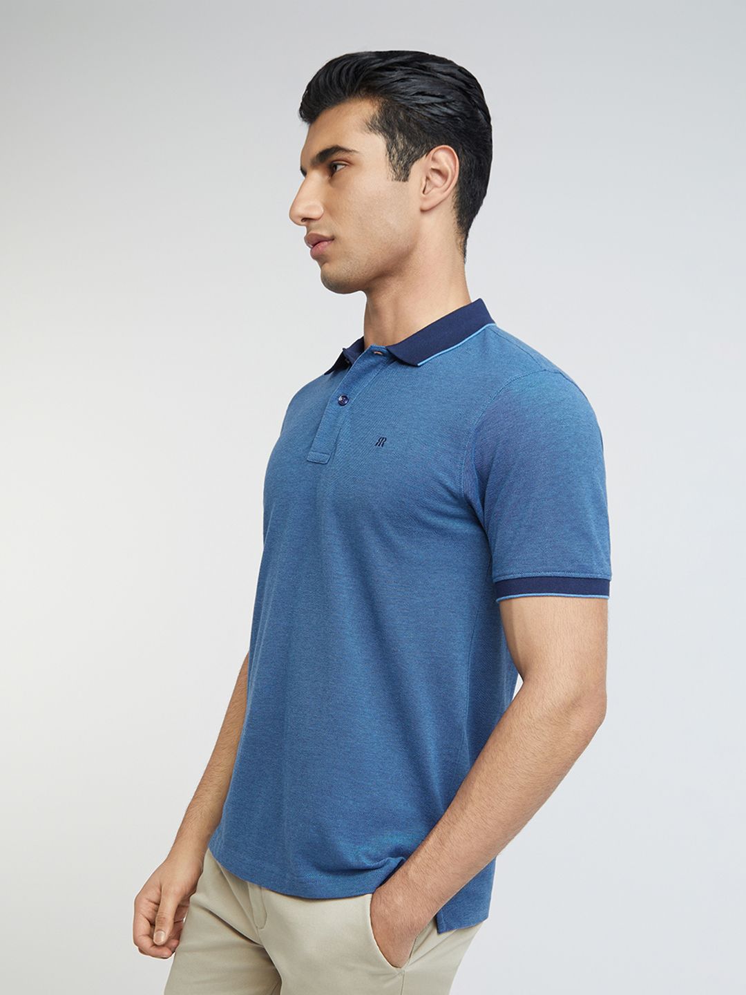 Raymond Modern Fit Pure Cotton Polo Collar T-shirt