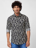 SPYKAR Men Slim Fit Printed Cotton Casual Shirt