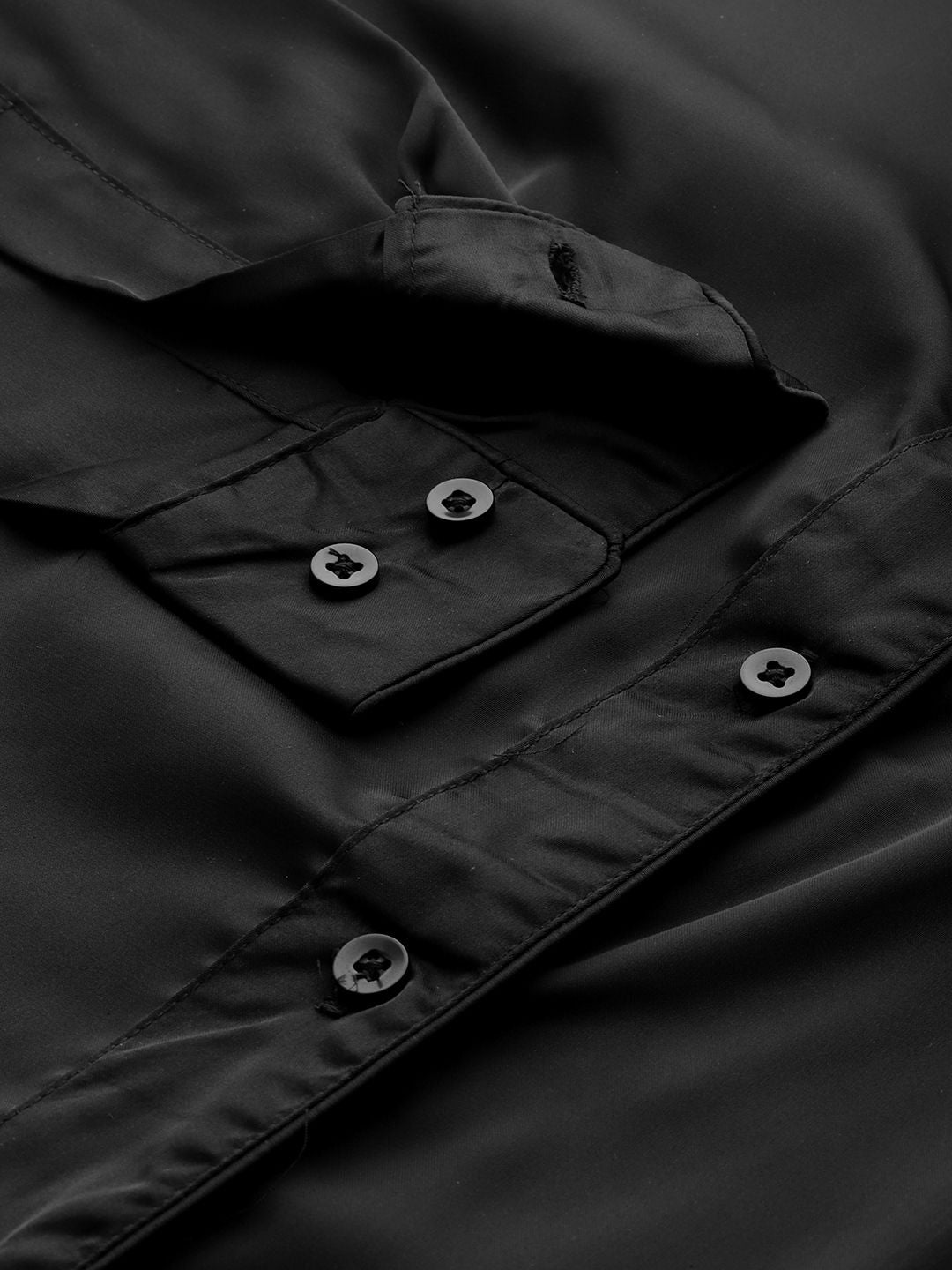 DENNISON Women Black Smart Opaque Casual Shirt