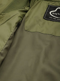 Being Human Mandarin Collar Long Sleeves Bomber Jacket