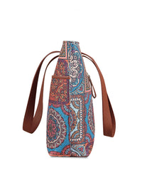 ZOUK Multicoloured Ethnic Motifs Printed Shopper Tote Bag
