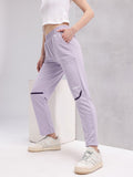 HRX by Hrithik Roshan Women Mid-Rise Brand Logo Print Lifestyle Track Pants