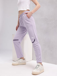 HRX by Hrithik Roshan Women Mid-Rise Brand Logo Print Lifestyle Track Pants