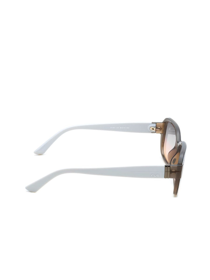 IRUS by IDEE Women Oval Sunglasses with UV Protected Lens IRS1351C4SG-Gunmetal