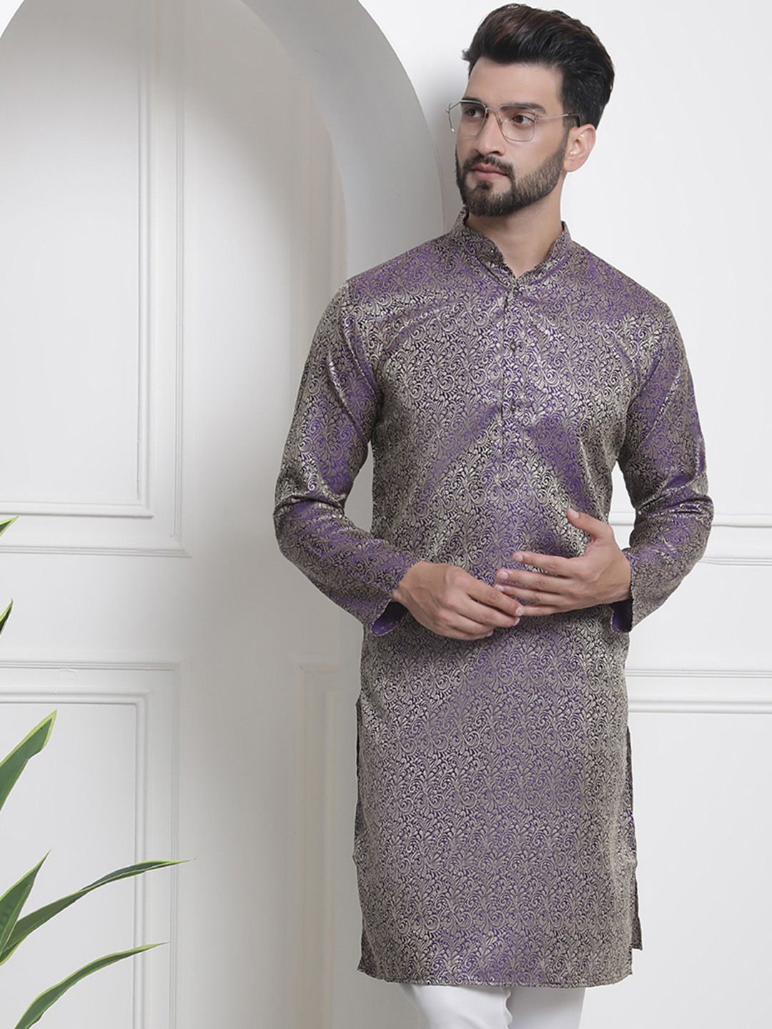 SOJANYA Kurta Motif Etnik Rekaan Tenunan