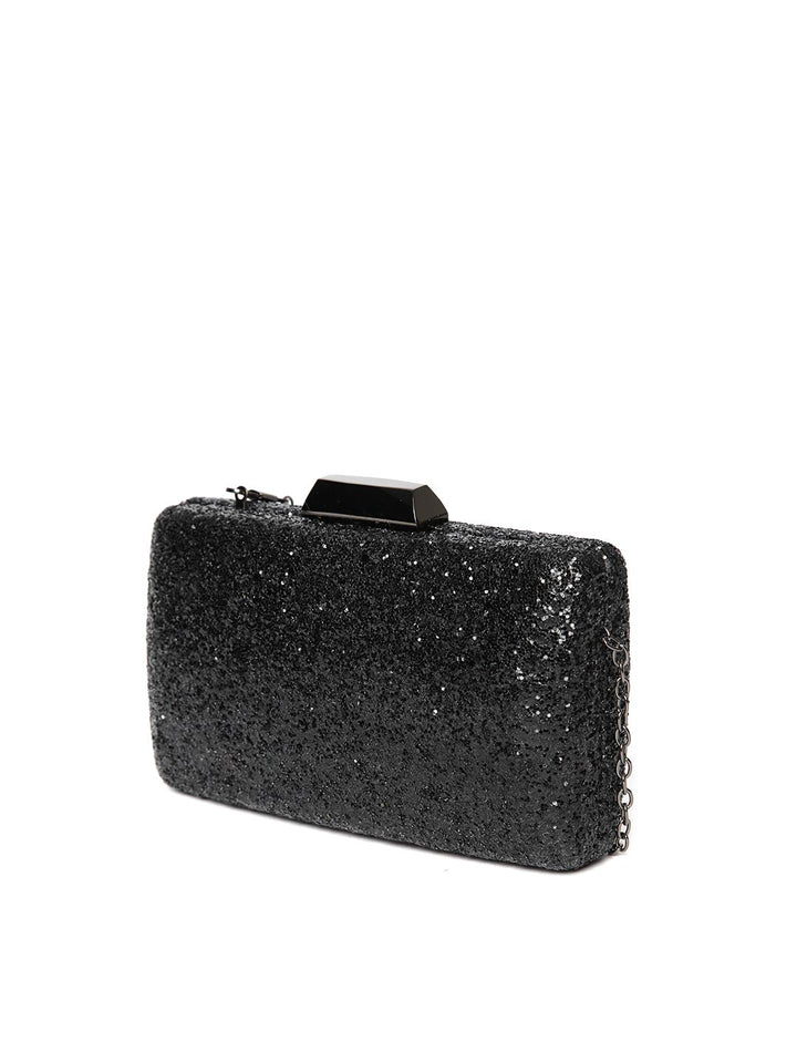 Lino Perros Black Embellished Clutch