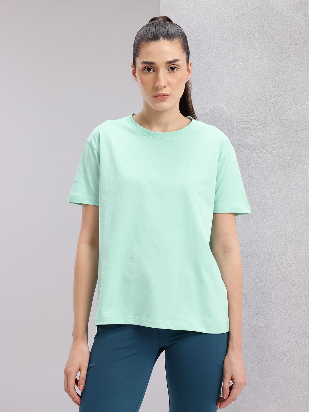 HRX by Hrithik Roshan Typography Print Pure Cotton Yoga T-shirt