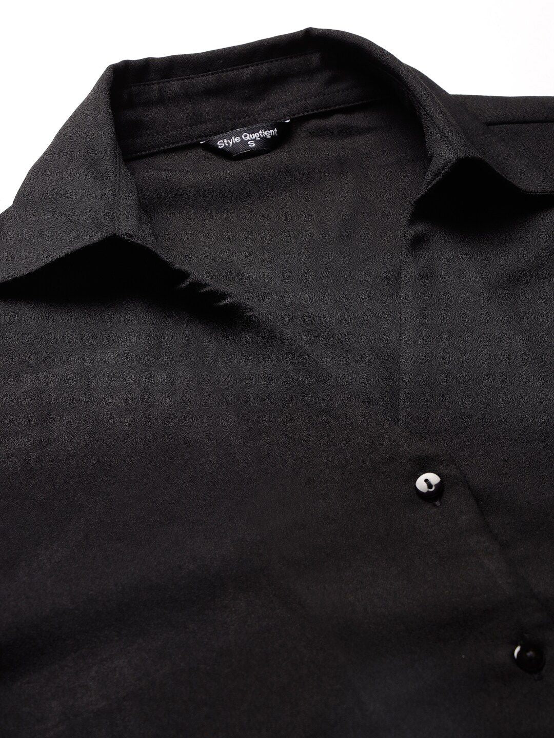 Style Quotient Black Smart Regular Fit Formal Shirt