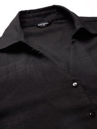 Style Quotient Black Smart Regular Fit Formal Shirt