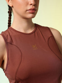 HRX by Hrithik Roshan ACTIVE-GODDESS Racer back Rapid Dry Training Tank Crop Top