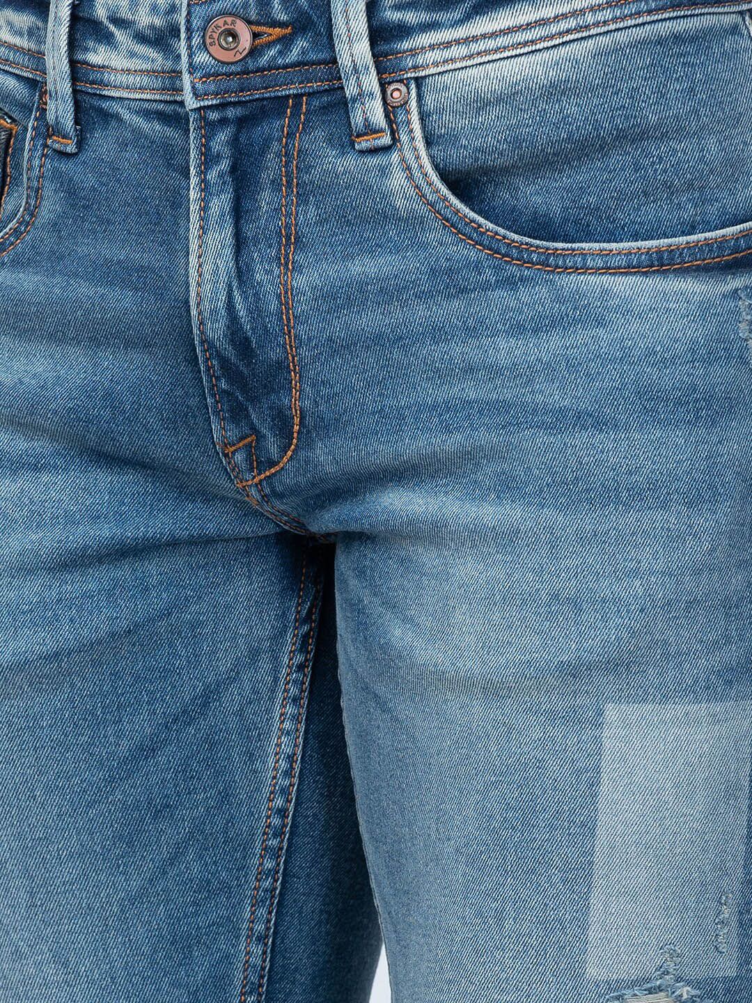 SPYKAR Men Mildly Distressed Heavy Fade Cotton Jeans