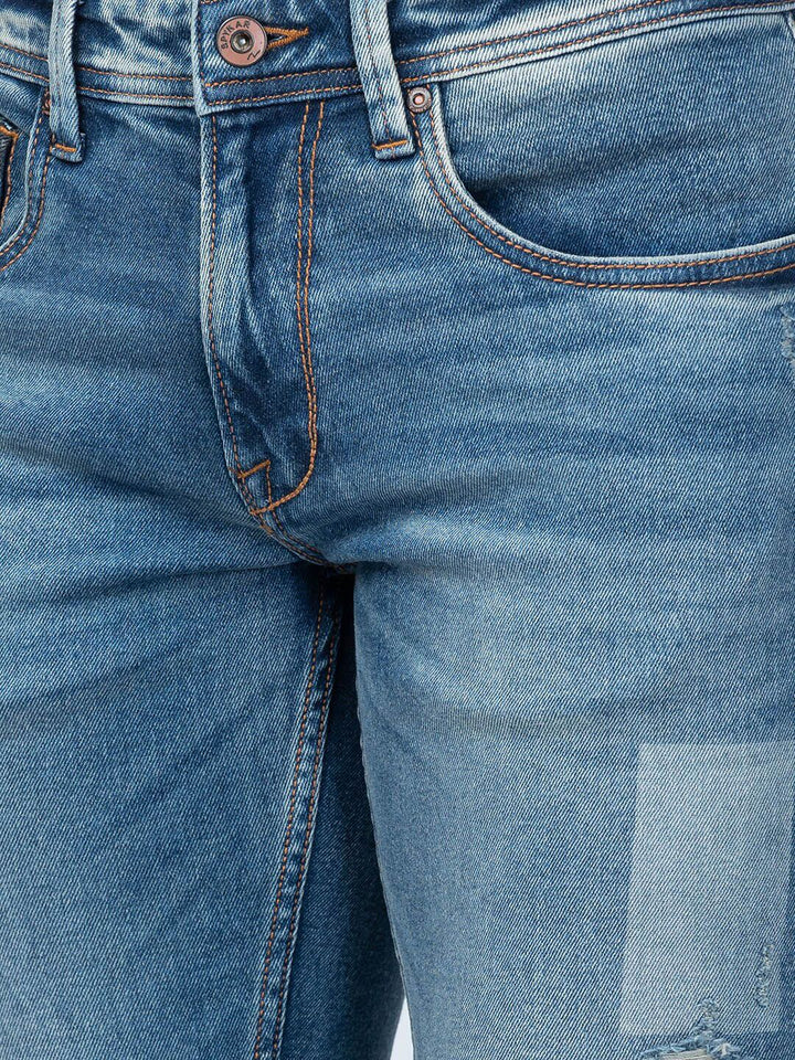 SPYKAR Men Mildly Distressed Heavy Fade Cotton Jeans