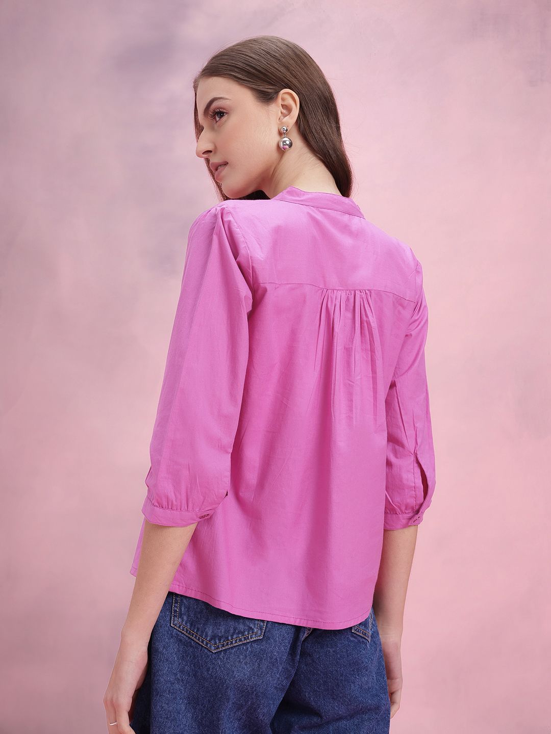 DressBerry Shirt Style Pure Cotton Top