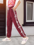 DressBerry Women Snuggle Chic Bow Trims Joggers