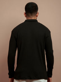 Powerlook Black Turtle Neck T-shirt